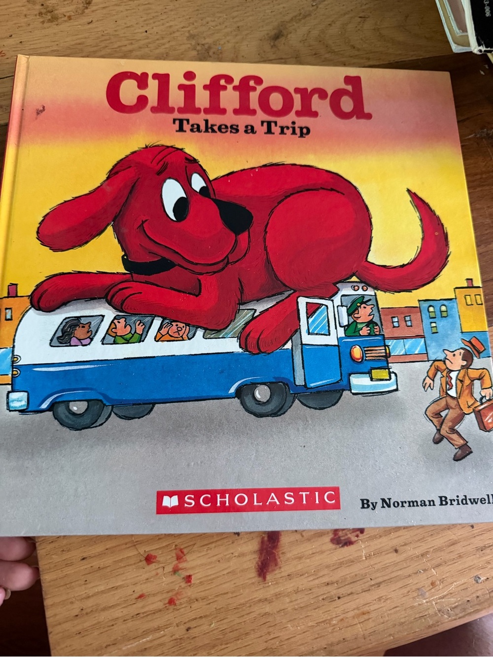 Kohl's Clifford Takes a Trip Hardcover Book - Red, Yellow, Blue